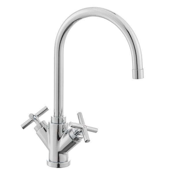 PAFFONI - Paffoni Quattro Mélangeur de lavabo XL en col de cygne, Chrome (QTV077) - large