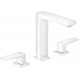 HANSGROHE - Hansgrohe Metropol 160 Mélangeur de lavabo 3 trous poignées manettes, bonde Push-Open, Blanc mat (32515700) - vignette