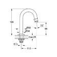 GROHE - Grohe Universal robinet monofluide, hard graphite brossé (G20201AL0) - vignette