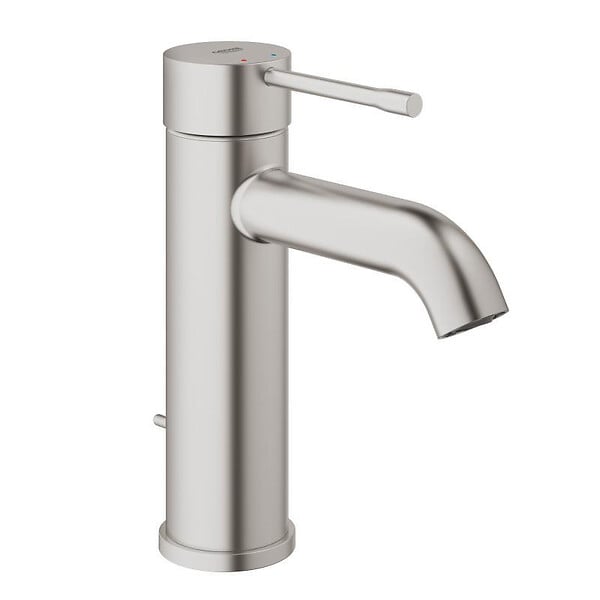 GROHE - ESSENCE NEW - Mitigeur monocommande, 1/2" pour lavabo Taille S SuperSteel (23589DC1) - large