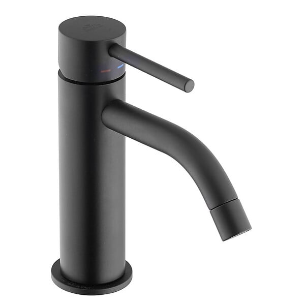 PAFFONI - Paffoni Light Mitigeur de lavabo avec mousseur + Cartouche 25mm, Noir mat (LIG071NO) - large