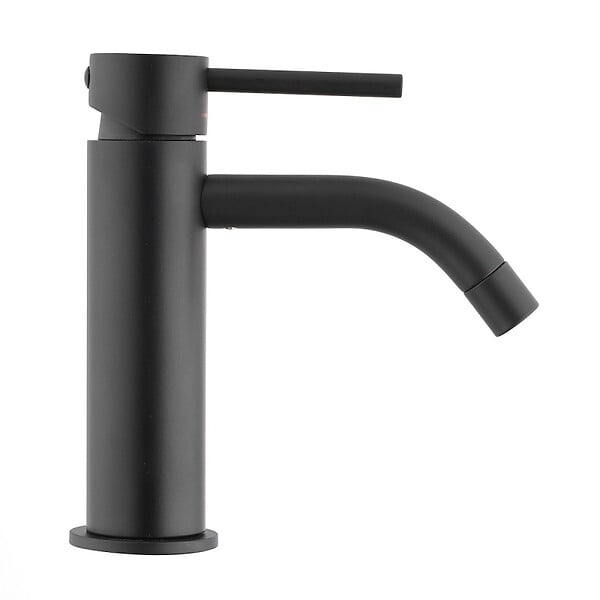 PAFFONI - Paffoni Light Mitigeur de lavabo avec mousseur + Cartouche 25mm, Noir mat (LIG071NO) - large