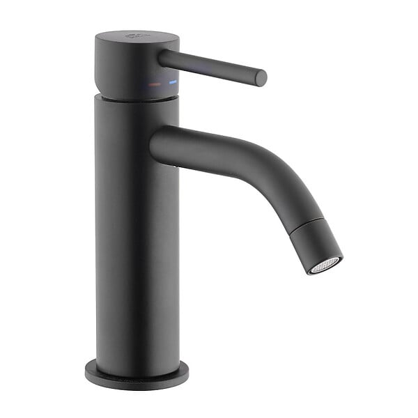 PAFFONI - Paffoni Light Mitigeur de lavabo avec mousseur + Cartouche 25mm, Noir mat (LIG071NO) - large
