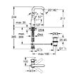 GROHE - Essence mitigeur monocommande lavabo, taille L, warm sunset brossé (G24174DL1) - vignette