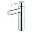 GROHE - Grohe Essence Mitigeur monocommande taille S avec tirette et vidage, cartouche en céramique, Chrome (24175001) - vignette