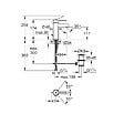 GROHE - Grohe Essence Mitigeur monocommande taille S avec tirette et vidage, cartouche en céramique, Chrome (24175001) - vignette