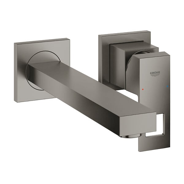 GROHE - Grohe Eurocube mitigeur monocommande 2 trous lavabo, taille S, gris (G23447AL0) - large