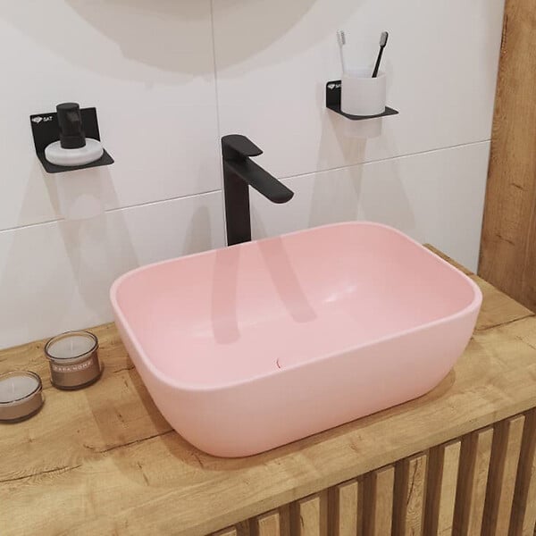 SWISS AQUA TECHNOLOGIES - Swiss Aqua Technologies Mood mitigeur lavabo XL avec levier sans tirette, G3/8, Noir mat (SATBSMOOD285C) - large
