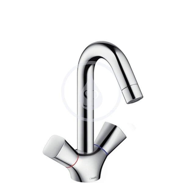 HANSGROHE - Hansgrohe Logis Mitigeur de lavabo avec garniture de vidage, Chrome (71222000) - large
