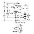 GROHE - Mitigeur lavabo START QuickFix GROHE 23455002 bec droit - taille M - chrome - vignette