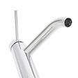SWISS AQUA TECHNOLOGIES - Swiss Aqua Technologies Aurum mitigeur de lavabo 16,5 cm, à levier, sans vidage, chrome brillant (SATBAUR271CR) - vignette