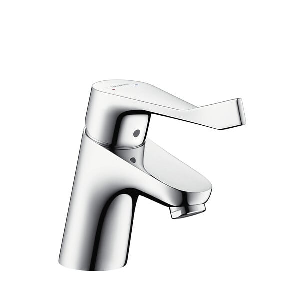 HANSGROHE - Hansgrohe Focus Care 70 Mitigeur PMR de lavabo avec poignée extra longue, ComfortZone 70, Chrome (31910000) - large