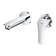 GROHE - EUROSMART Mitigeur Monocommande de lavabo, Fixation murale,   2 trous, Chrome(29337003) - vignette