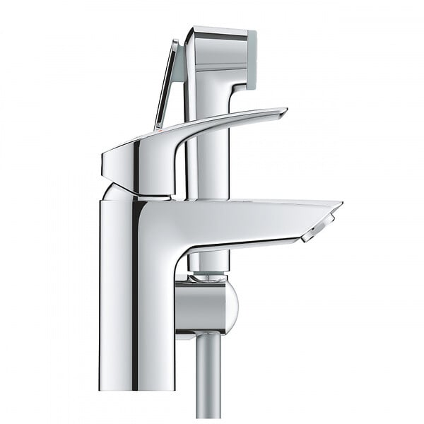 GROHE - Grohe Eurosmart Mitigeur de douche monocommande taille S, avec douchette, Chrome (23124003) - large