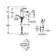 GROHE - Grohe Eurosmart Mitigeur de douche monocommande taille S, avec douchette, Chrome (23124003) - vignette