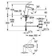 GROHE - Grohe Eurosmart Mitigeur monocommande 1/2" Lavabo Taille M, Chrome (G-23322001) - vignette