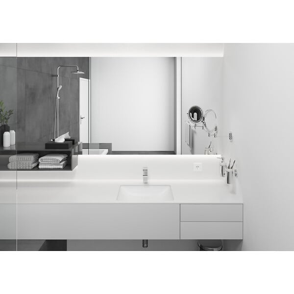 HANSGROHE - Hansgrohe Vernis Shape Mitigeur de lavabo ComfortZone 100 avec cartouche céramique, Chrome (71569000) - large
