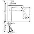 HANSGROHE - Hansgrohe Vernis Blend Mitigeur de lavabo 190 sans tirette ni vidage, Noir mat (71582670) - vignette