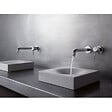 KLUDI - Kludi BOZZ Kit Mitigeur lavabo mural 2 trous à encastrer, Chrome + Corps à encastrer pour mitigeur de lavabo 2 trous (382440576-C) - vignette