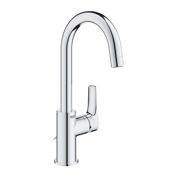 GROHE - EUROSMART Mitigeur monocommande de lavabo Taille L, avec vidage, Chrome (23743003) - large