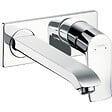 HANSGROHE - Metris Set Mitigeur monocommande lavabo encastré mural Chrome Bec long + Bonde écoulement libre + Corps encastré (31086000-SET) - vignette