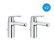 GROHE - Eurosmart Cosmopolitan - Lot de deux Mitigeurs Monocommande 1/2" Lavabo Taille M (23325000-DUO) - vignette