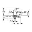 GROHE - Grohe Swift robinet lave-mains monofluide, taille XS, chrome (G20617001) - vignette
