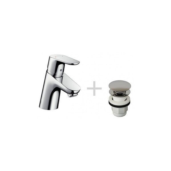 HANSGROHE - Hansgrohe Focus 70 Lot de 2 mitigeurs de lavabo (31604000-DUO) - large