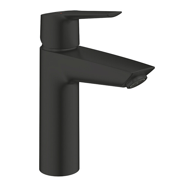 GROHE - Grohe START Mitigeur monocommande lavabo taille M, avec bonde clic-clac, noir mat (G-235752432) - large