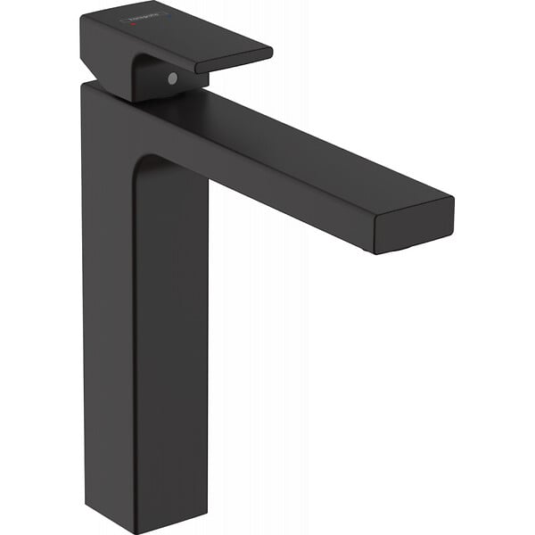 HANSGROHE - Hansgrohe Vernis Shape Mitigeur de lavabo ComfortZone 190 avec cartouche céramique, Noir mat (HG-71591670) - large