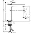 HANSGROHE - Hansgrohe Vernis Shape Mitigeur de lavabo ComfortZone 190 avec cartouche céramique, Chrome (71591000) - vignette