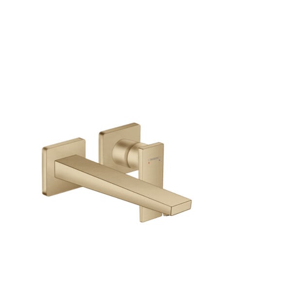 HANSGROHE - Hansgrohe Metropol Set Mitigeur lavabo encastré mural Bronze brossé + Bonde à écoulement libre + Corps encastré (32526140-SET) - large