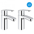 GROHE - Grohe Eurostyle Cosmopolitan - Lot de 2 mitigeurs monocommande 1/2" Lavabo Taille S (2337320E-DUO) - vignette