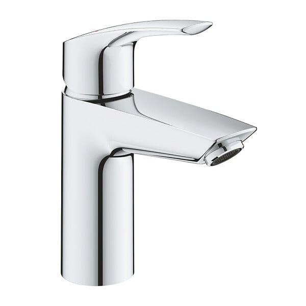 GROHE - Grohe EUROSMART Mitigeur monocommande de lavabo Taille S, Bonde Clic-clac Chrome (23924003) - large