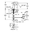 GROHE - Grohe Essence Mitigeur monocommande Lavabo  Taille M, Cool Sunrise (23462GL1) - vignette