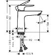 HANSGROHE - Metropol Mitigeur de lavabo 110 sans tirette ni vidage, Bronze brossé (71712140) - vignette