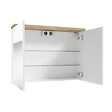 NATUREL - Naturel Armoire à miroir Naturel Stilla + LED 80x60 cm blanc (STILLAE08002) - vignette