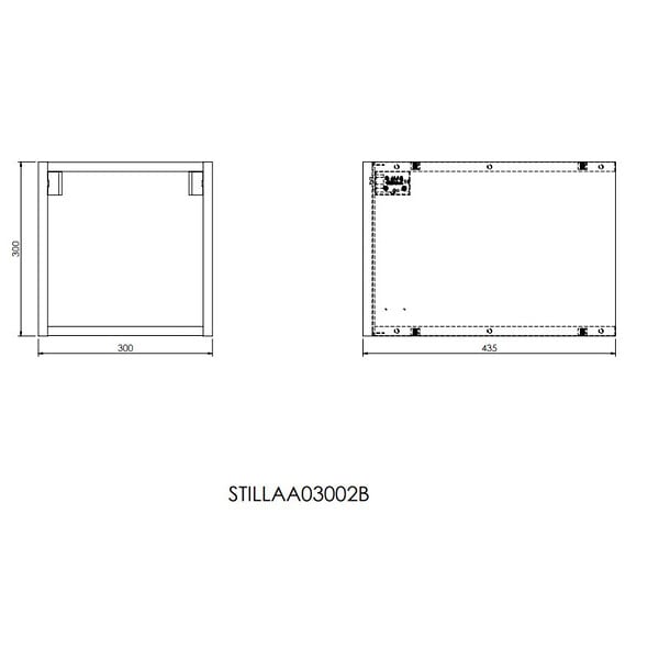 NATUREL - Etagère Naturel Stilla 30x30x44 cm blanc mat (STILLAA03002B) - large