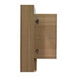 NATUREL - Lucca Armoire de toilette assemblée 60x75 cm, stratifié, 4 étagères, miroir, couleur chêne (LUCCA60CABD) - vignette