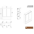 NATUREL - Lucca Armoire de toilette assemblée 60x75 cm, stratifié, 4 étagères, miroir, couleur chêne (LUCCA60CABD) - vignette