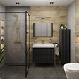 SWISS AQUA TECHNOLOGIES - Swiss Aqua Technologies Meuble de salle de bain haut SAT Delano 34x125x36 cm noir (DELANOV35CD) - vignette