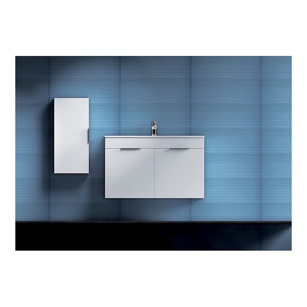 JIKA (GROUPE ROCA) - Armoire de salle de bain suspendue 34,5 x 25 x 75 cm, blanc brillant, Jika Cube (5371.1.176.300.1) - large