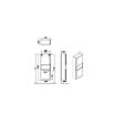 VITRA - Vitra  Meuble de salle de bain bas Vitra Root 55x155x25 cm bleu mat (ROOTCN55TM) - vignette