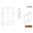 NATUREL - Lucca Armoire de toilette assemblée 80x75 cm, stratifié, 4 étagères, miroir blanc (LUCCA80CABW) - vignette