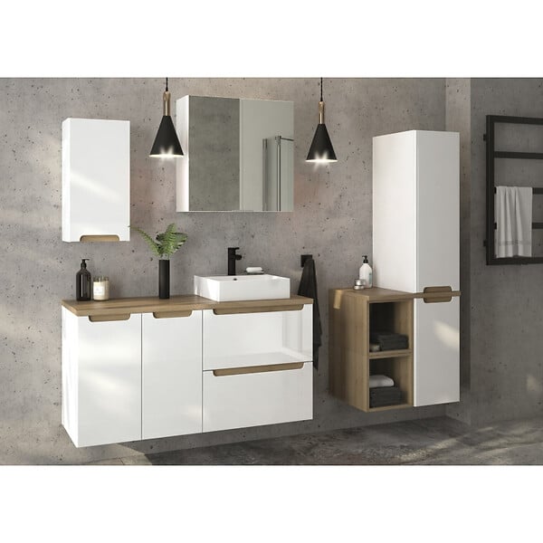 NATUREL - Etagère Naturel Stilla 30x30x44 cm marron (STILLAA03001B) - large
