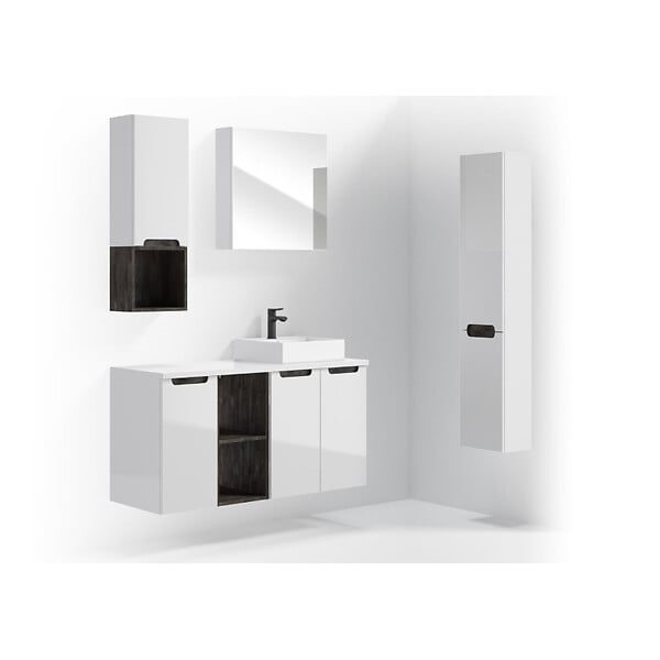 NATUREL - Etagère Naturel Stilla 30x30x44 cm noir (STILLAA03009) - large