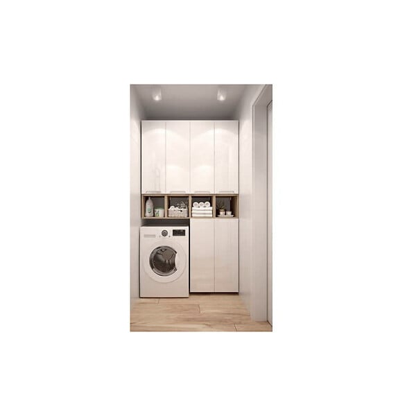 NATUREL - Naturel Meuble de salle de bain Naturel Stilla 30x90x45 cm blanc (STILLAC03001) - large