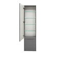 NATUREL - Meuble colonne suspendue salle de bain strié Savona 40,2x157x21,7 cm gris mat (SAVONAV40GM) - vignette