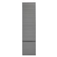 NATUREL - Meuble colonne suspendue salle de bain strié Savona 40,2x157x21,7 cm gris mat (SAVONAV40GM) - vignette