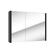 SWISS AQUA TECHNOLOGIES - Meuble à miroir SAT Delano 80x60 cm stratifié noir (DELANOG80C) - vignette
